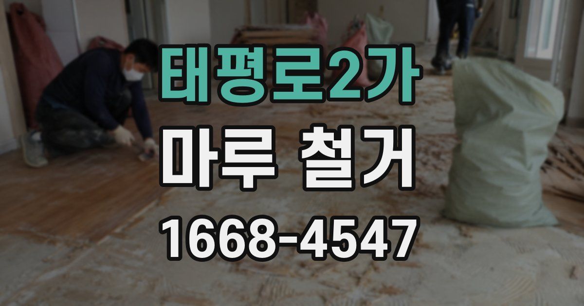 태평로2가 마루 철거