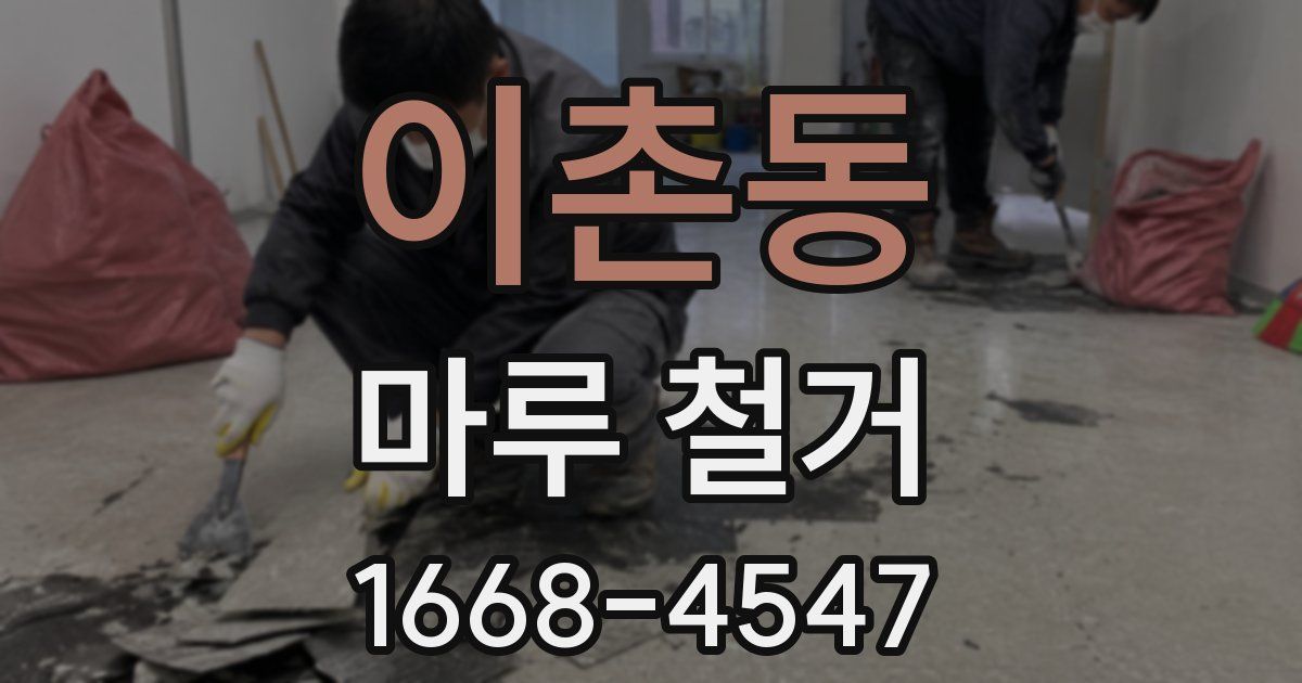 이촌동 마루 철거