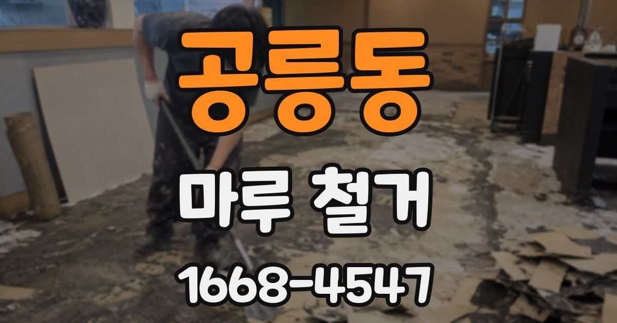 공릉동 마루 철거