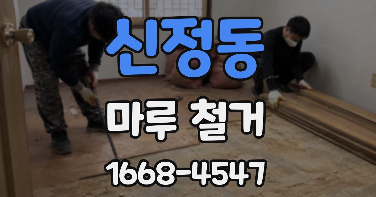 신정동 마루 철거