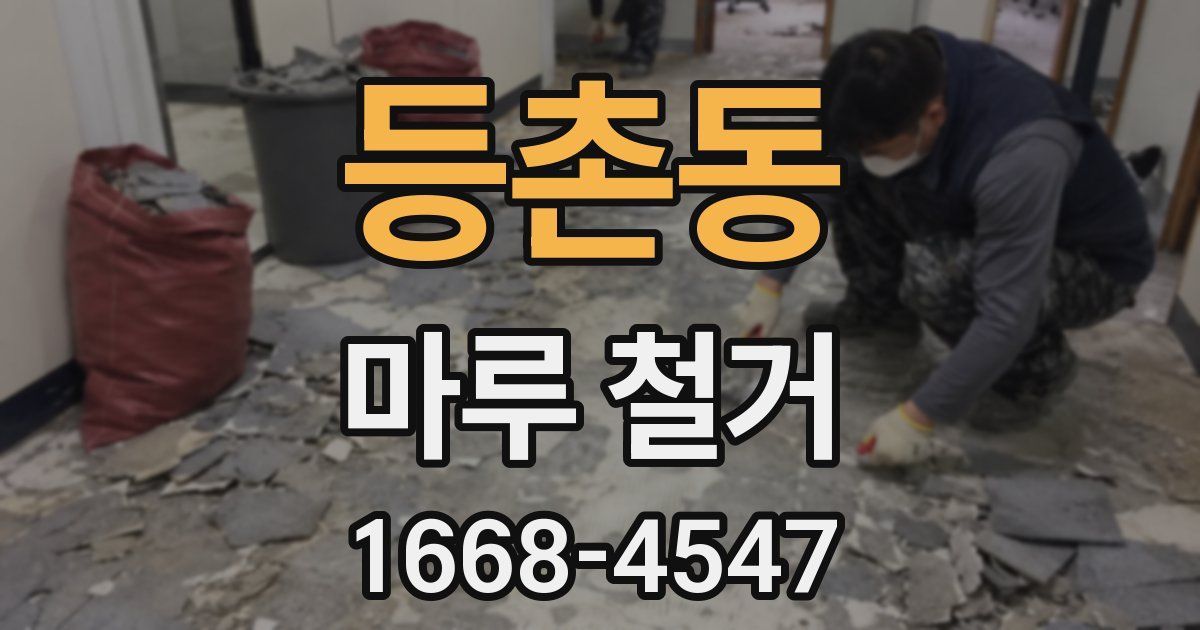 등촌동 마루 철거