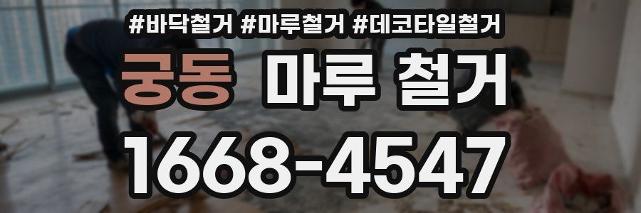 궁동 마루 철거