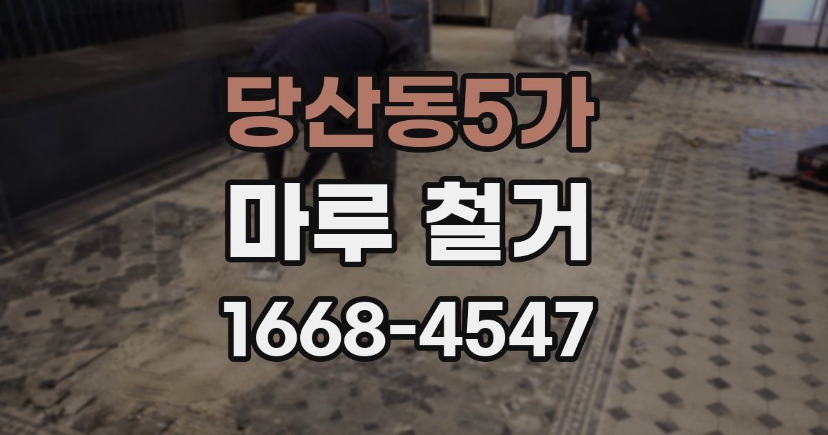 당산동5가 마루 철거
