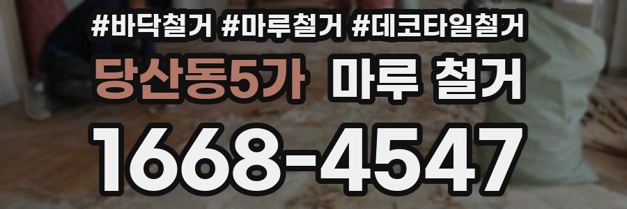 당산동5가 마루 철거