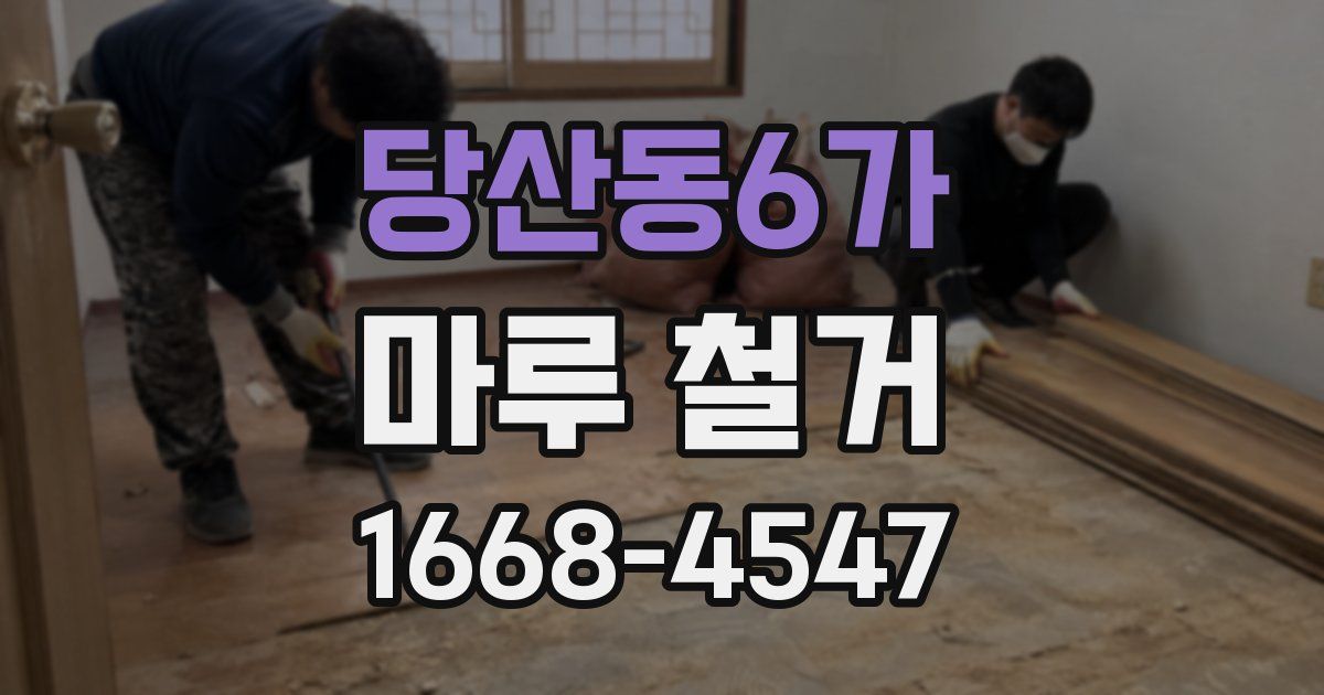 당산동6가 마루 철거