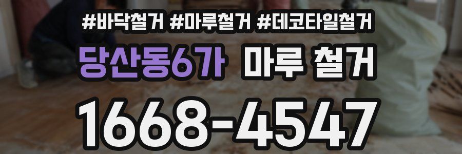 당산동6가 마루 철거