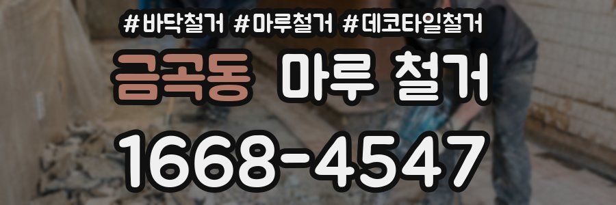 금곡동 마루 철거