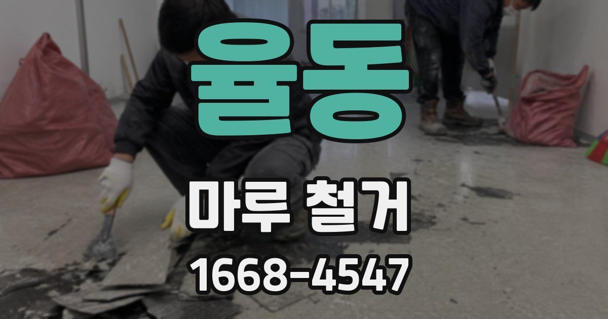 율동 마루 철거