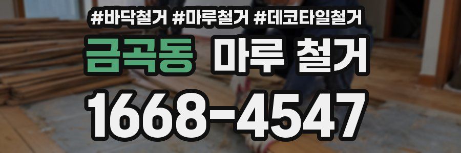 금곡동 마루 철거