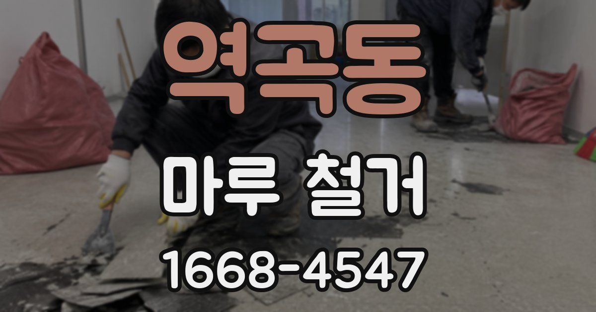 역곡동 마루 철거