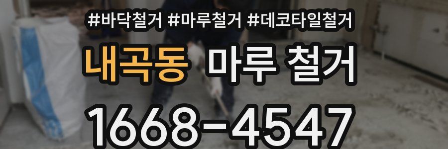 내곡동 마루 철거