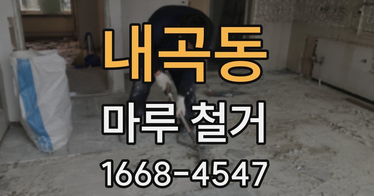 내곡동 마루 철거