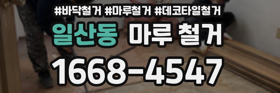 일산동 마루 철거