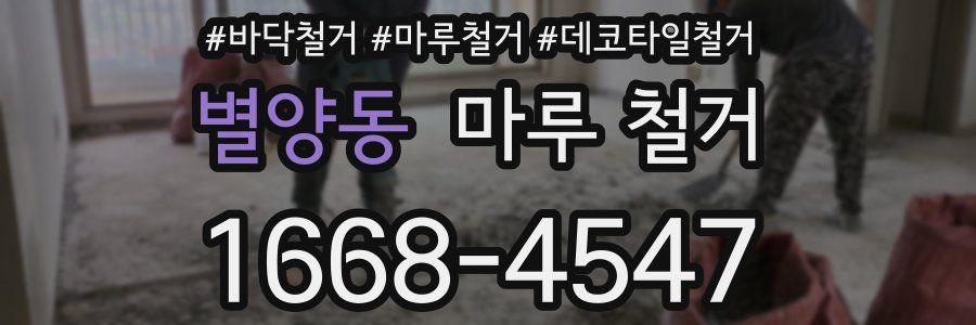 별양동 마루 철거