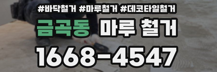 금곡동 마루 철거