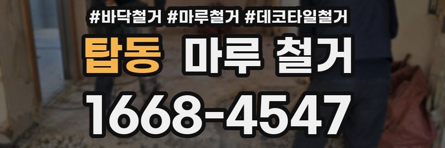 탑동 마루 철거