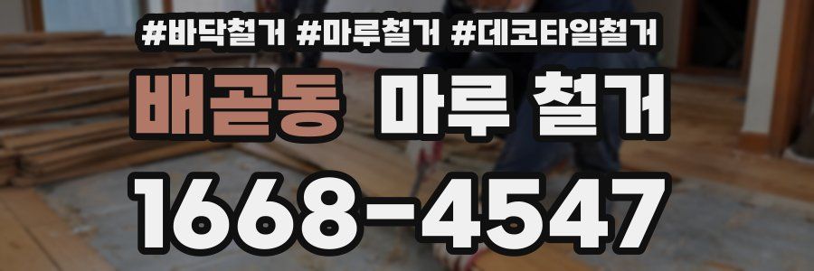 배곧동 마루 철거
