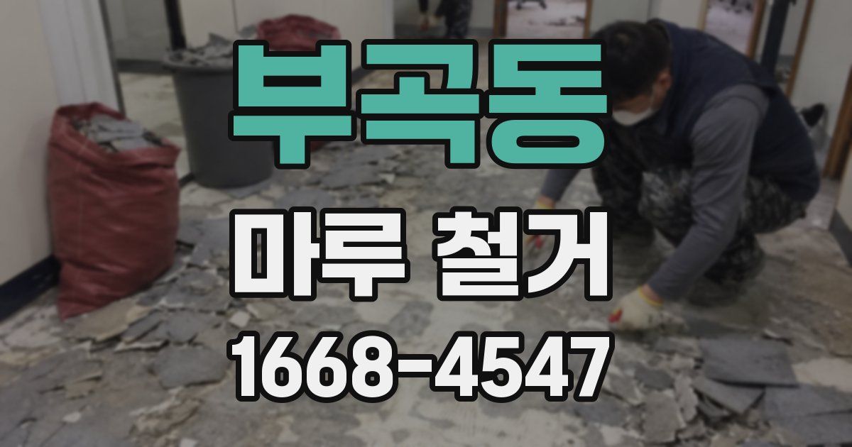 부곡동 마루 철거