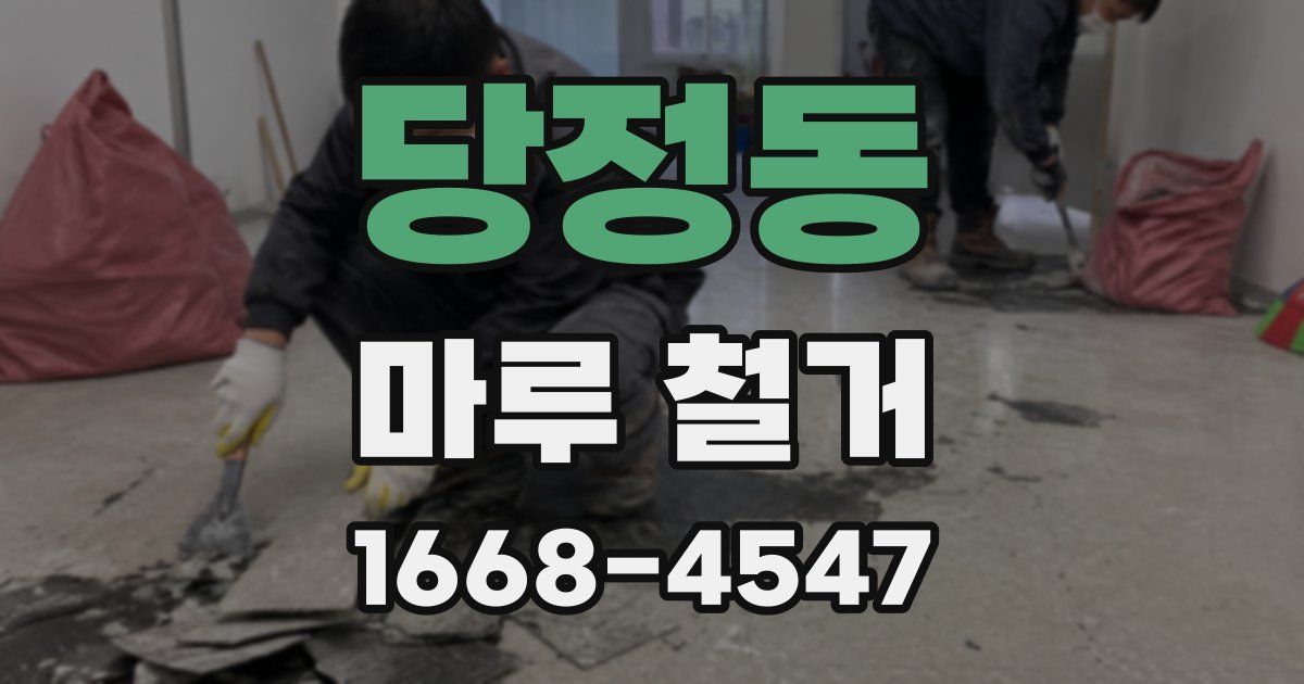 당정동 마루 철거