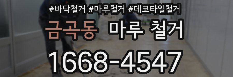 금곡동 마루 철거