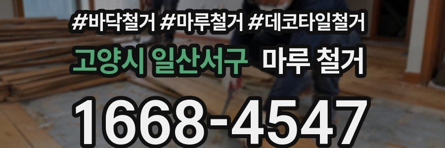 고양시 일산서구 마루 철거