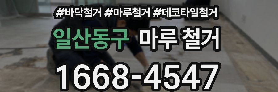 일산동구 마루 철거