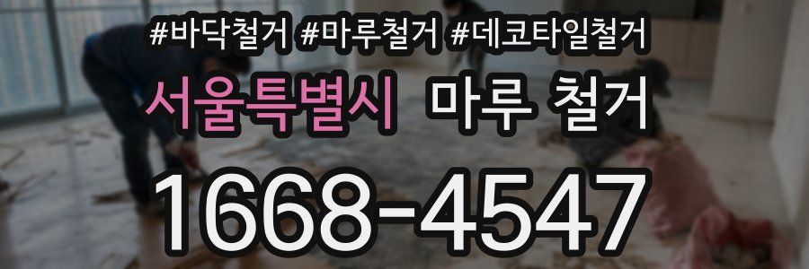 서울특별시 마루 철거