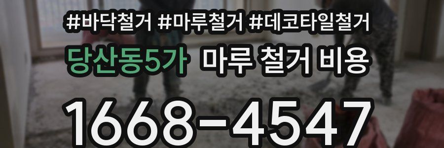 당산동5가 마루 철거 비용