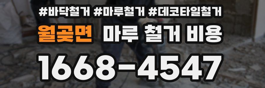 월곶면 마루 철거 비용