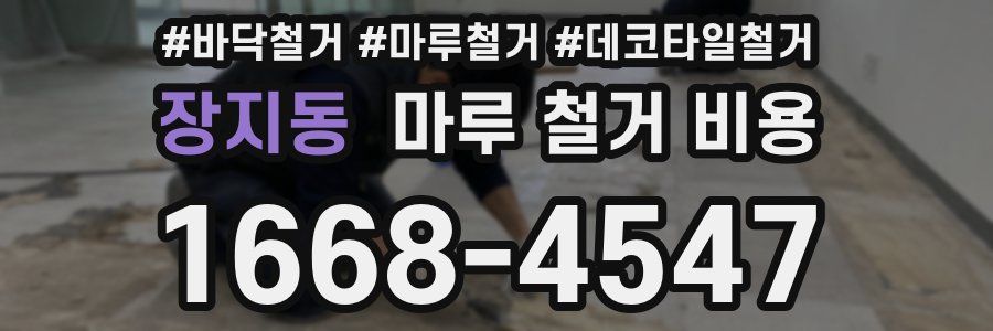장지동 마루 철거 비용