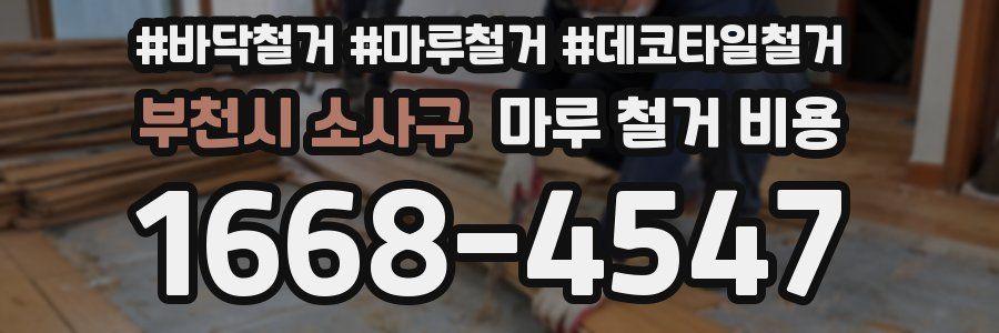 부천시 소사구 마루 철거 비용