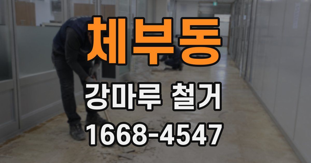 체부동 강마루 철거