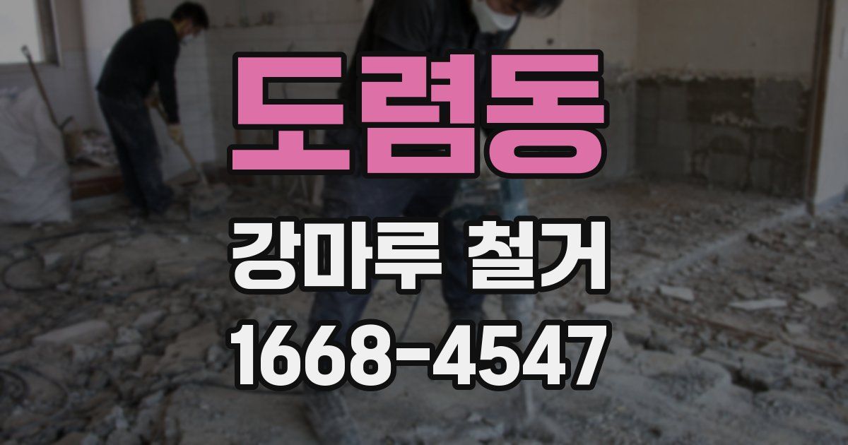 도렴동 강마루 철거