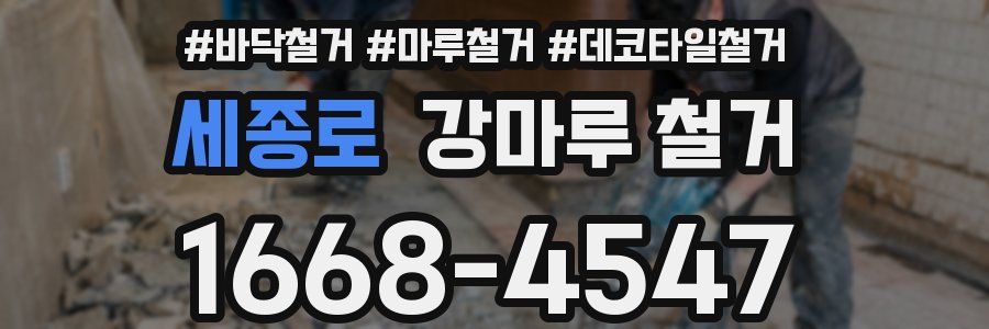 세종로 강마루 철거