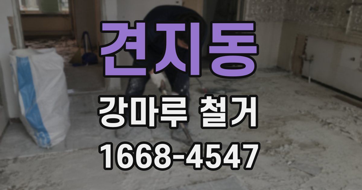 견지동 강마루 철거