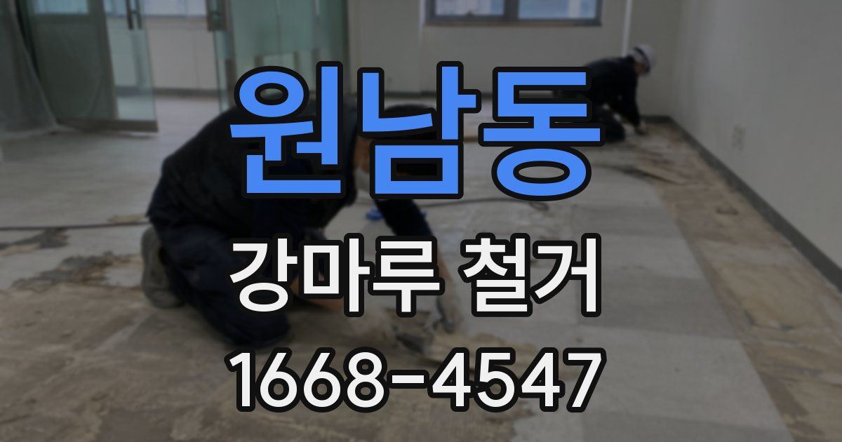 원남동 강마루 철거