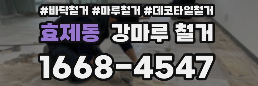 효제동 강마루 철거