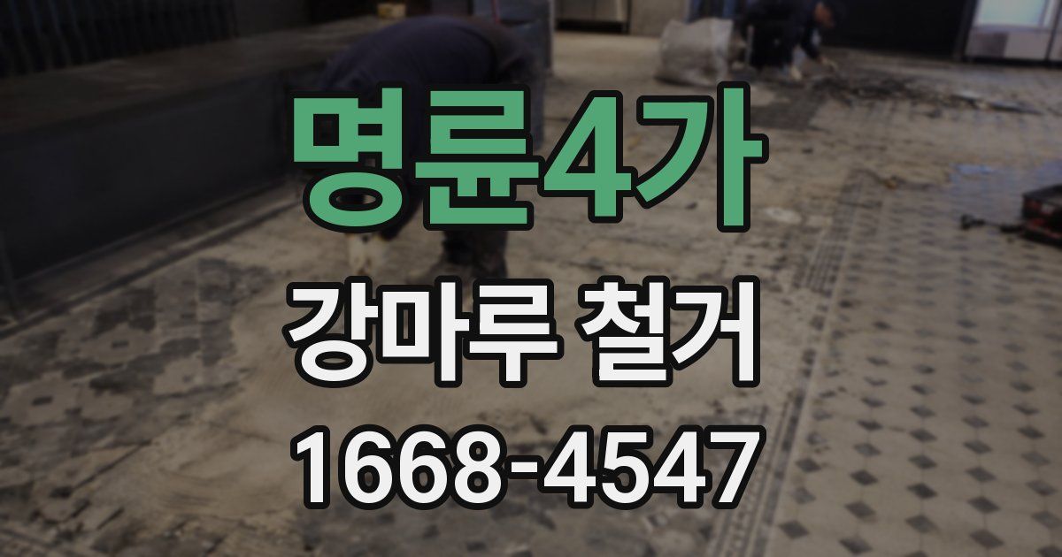 명륜4가 강마루 철거