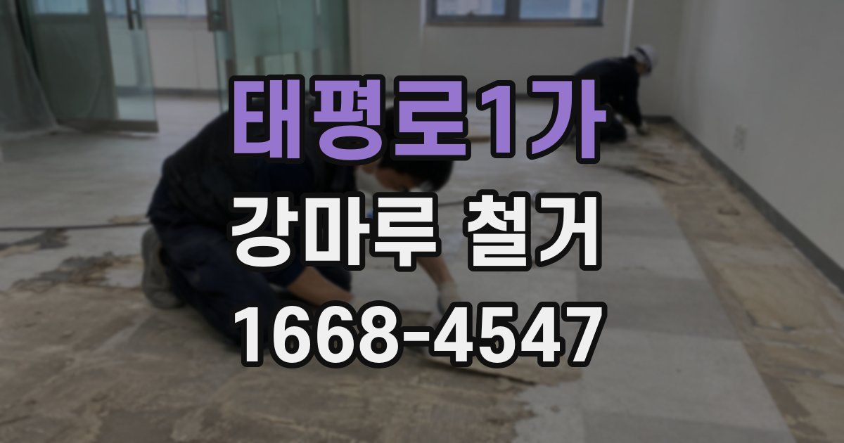 태평로1가 강마루 철거