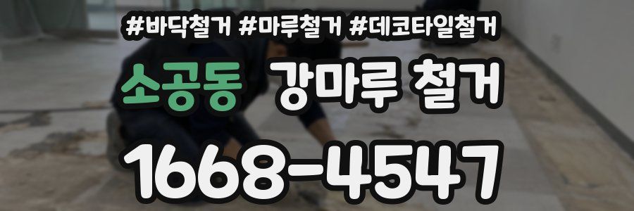 소공동 강마루 철거