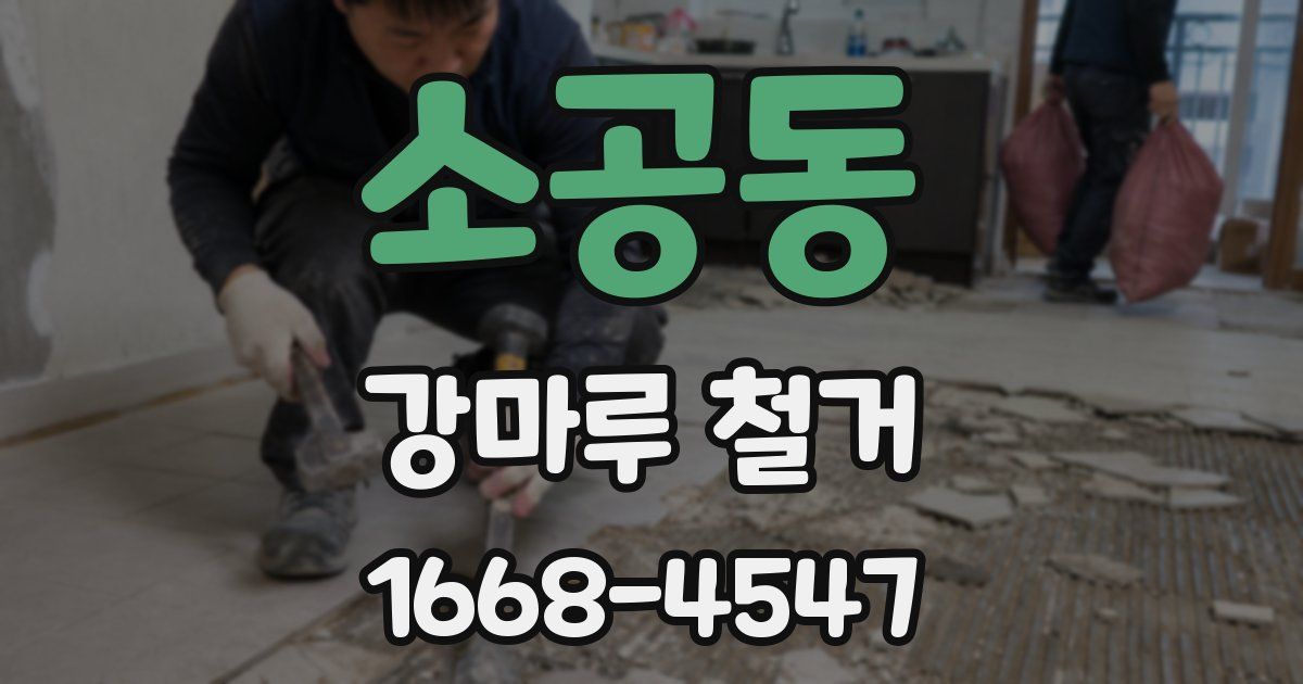 소공동 강마루 철거