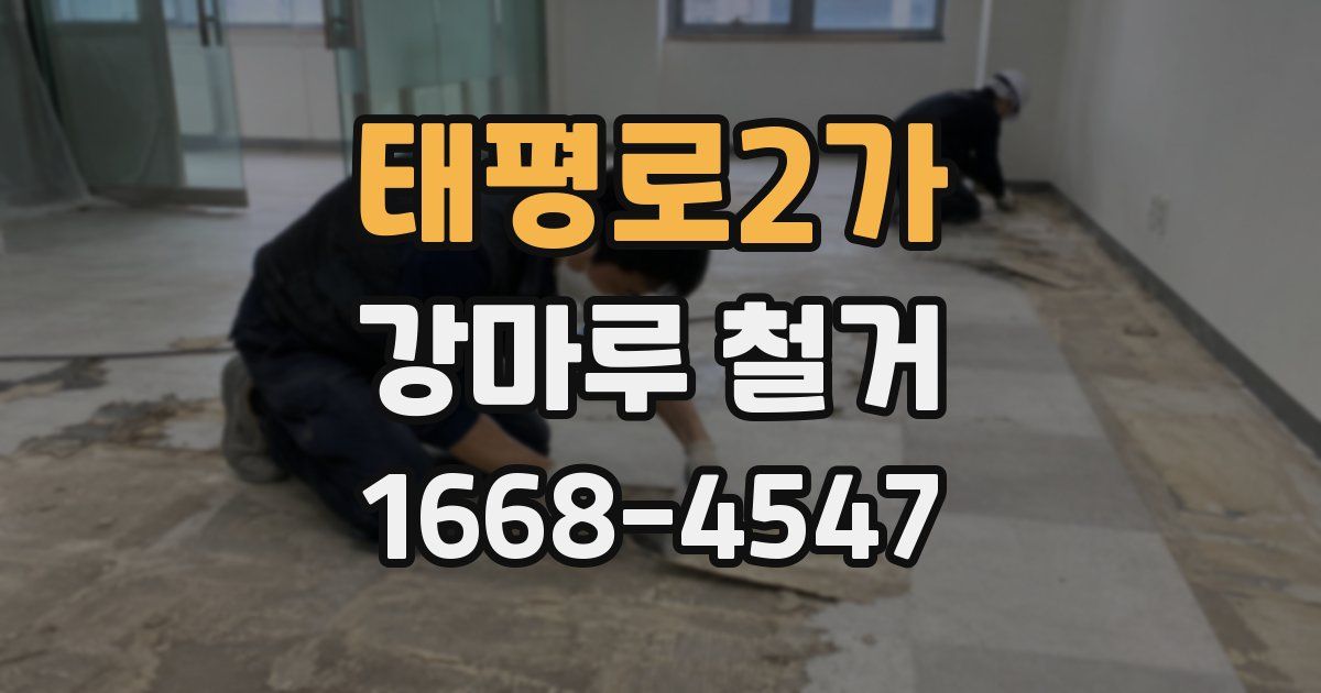 태평로2가 강마루 철거