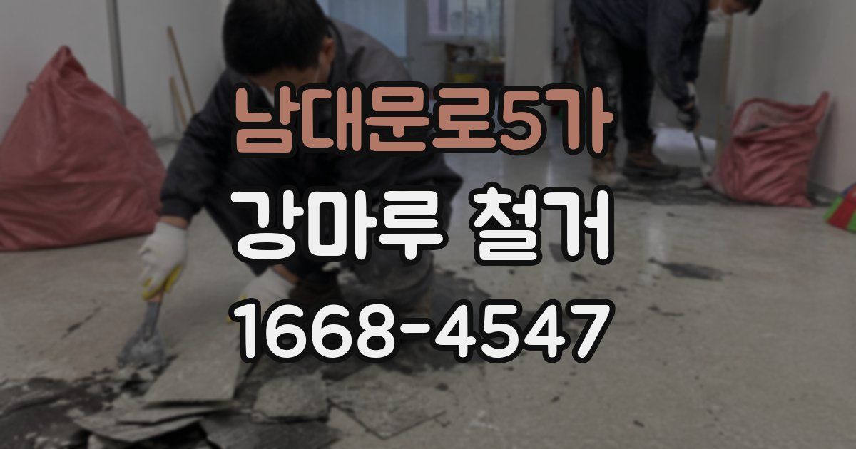 남대문로5가 강마루 철거