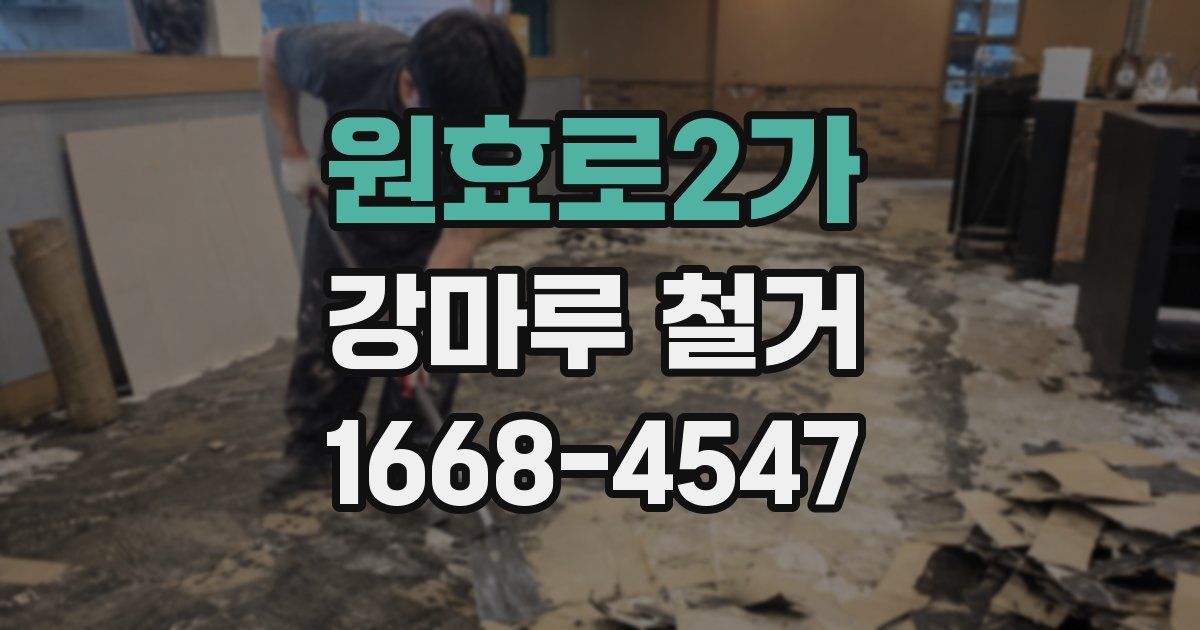 원효로2가 강마루 철거