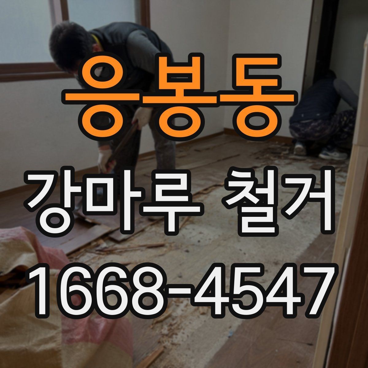 응봉동 강마루 철거 현장별 비용 차이