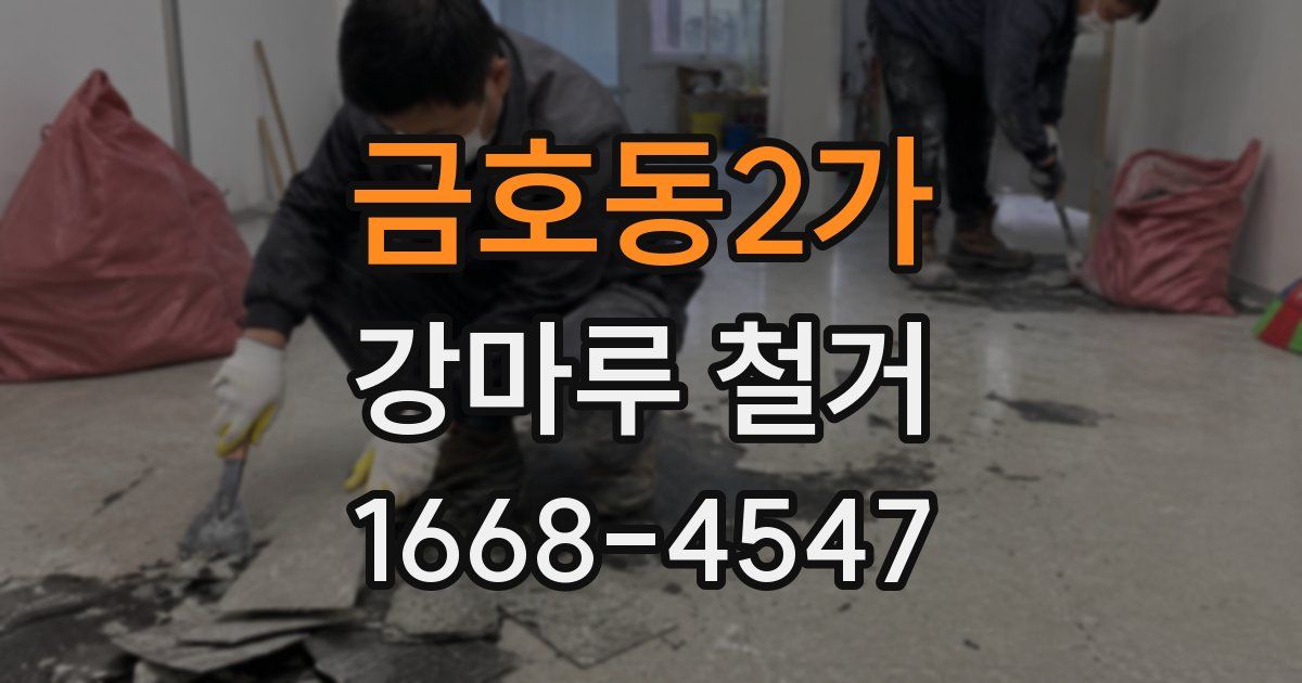 금호동2가 강마루 철거