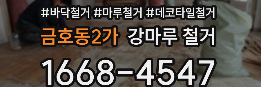 금호동2가 강마루 철거