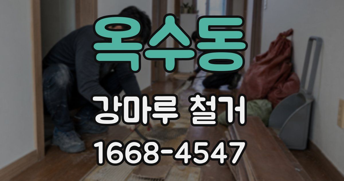 옥수동 강마루 철거