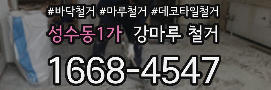 성수동1가 강마루 철거