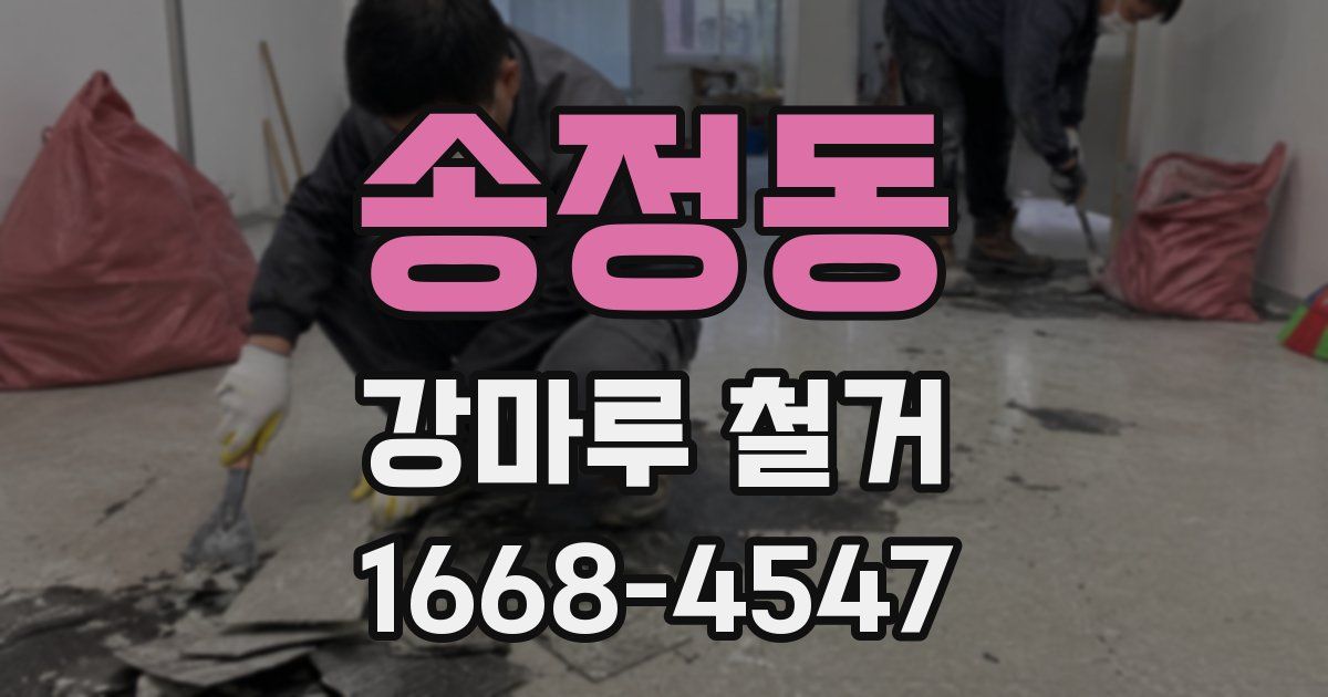 송정동 강마루 철거